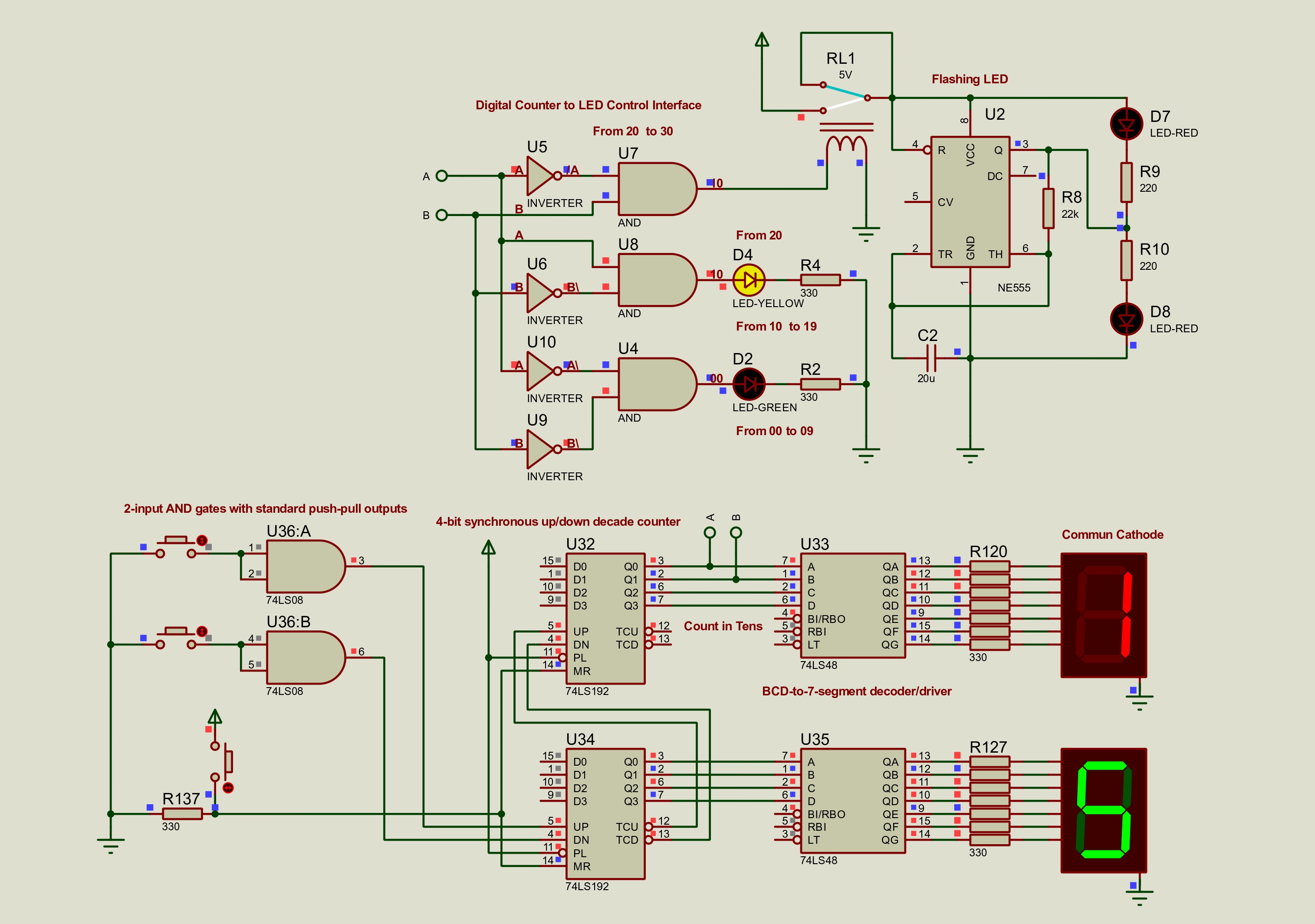 Circuit solution preview from the assignment